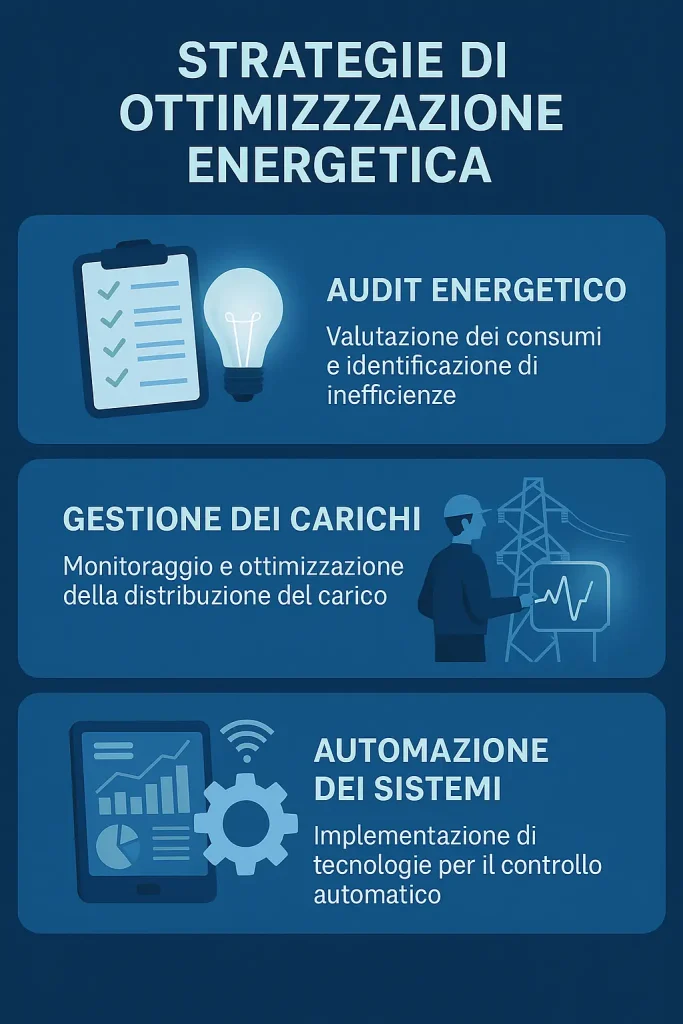 Impianti solari, eolici e idroelettrici che illustrano il nuovo mix energetico italiano con grafici e icone digitali.